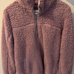 Abercrombie & Fitch Pink Sherpa Jacket
